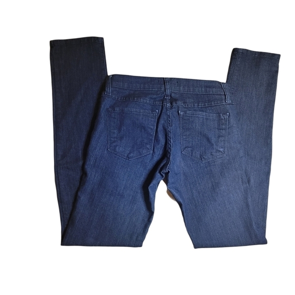 Flying Monkey Mid Rise Dark Wash Stretchy Skinny Jeans - Picture 8 of 12